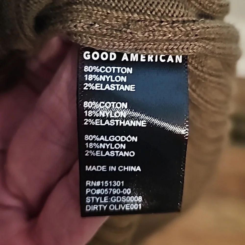 Good  American Rib Knit Tie waist dress - Picture 5 of 6